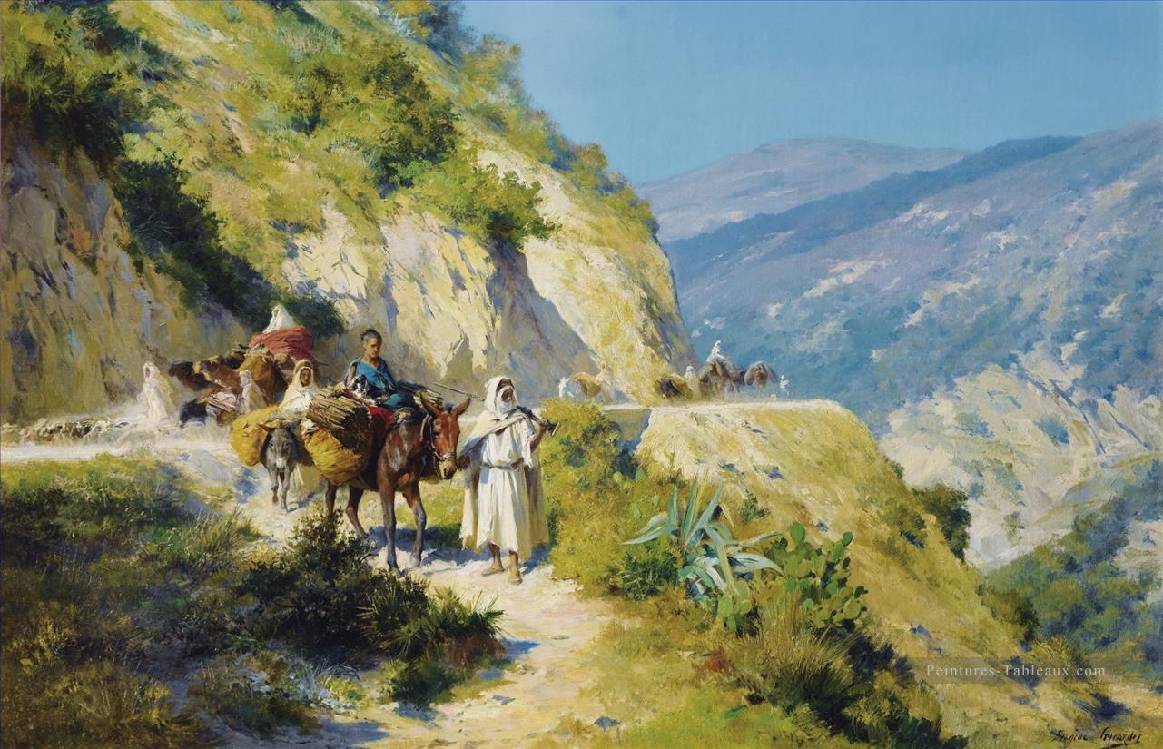 Les arabes dans la migration Eugene Girardet Orientalist Peintures à l'huile